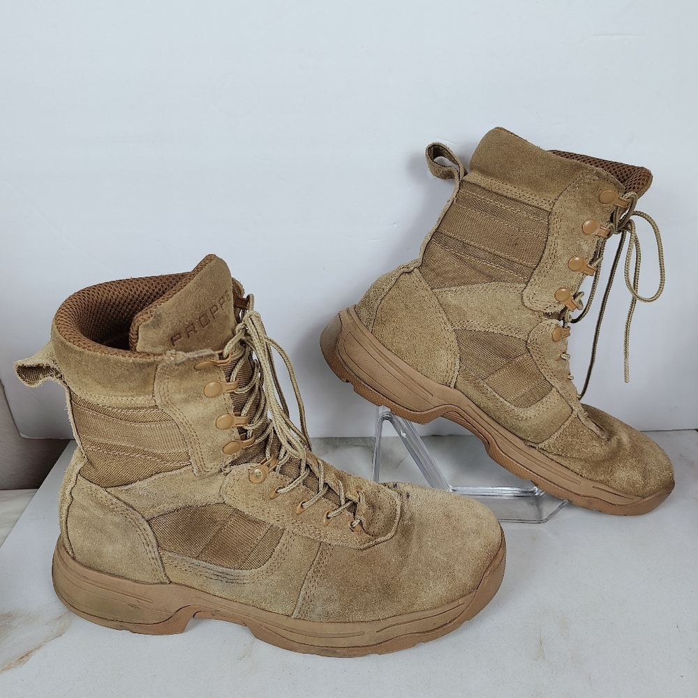 Propper Series 100 8" Tactical Combat Work Boots, Tan, 10(M) 12(W)
